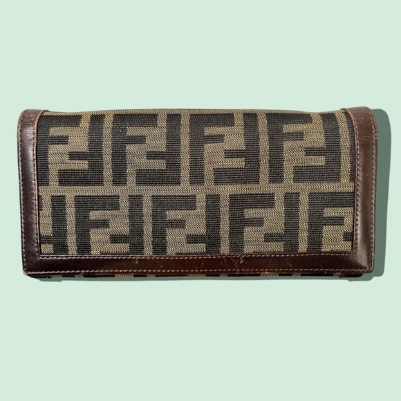 Fendi Zucca Monogram Long Wallet